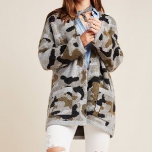 vera camo cardigan